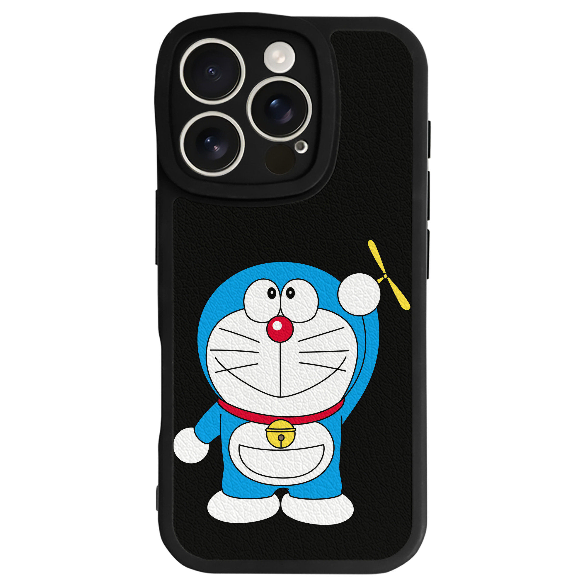 （画像用） ドラえもん Doraemon 【iPhone 16シリーズ対応】シリコンスマホケース（レザー調） 材質：シリコン